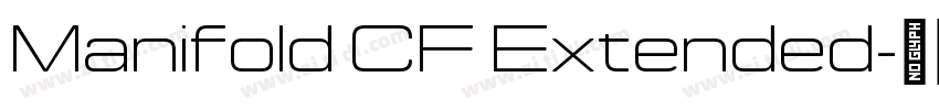 Manifold CF Extended字体转换